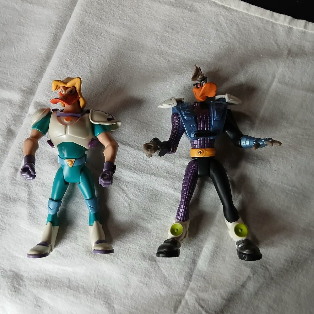 Vintage Mighty Ducks Figures x2